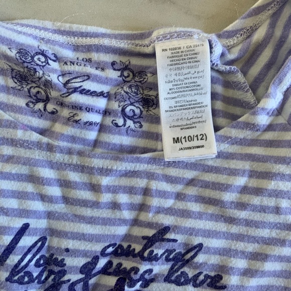 GUESS Striped Guess Tee - Picture 2 of 3